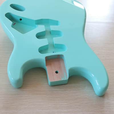 Blue Poplar Strat Style Guitar Body, SSS Route, 57mm Neck Pocket image 3