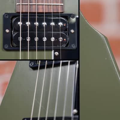 Gibson Flying V Tribute Olive Drab 2021 w/OHSC image 12