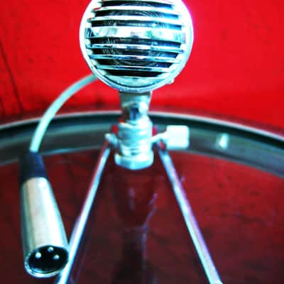 Vintage 1960's Argonne AR-16 dynamic harp microphone High Z w accessories Calrad Lafayette Olson Shield image 3