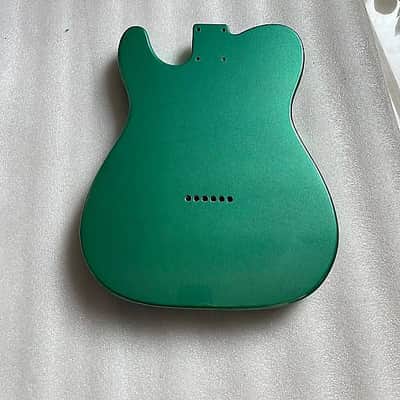 Alder Wood Metallic Green Telecaster Tele Style Guitar Body image 4