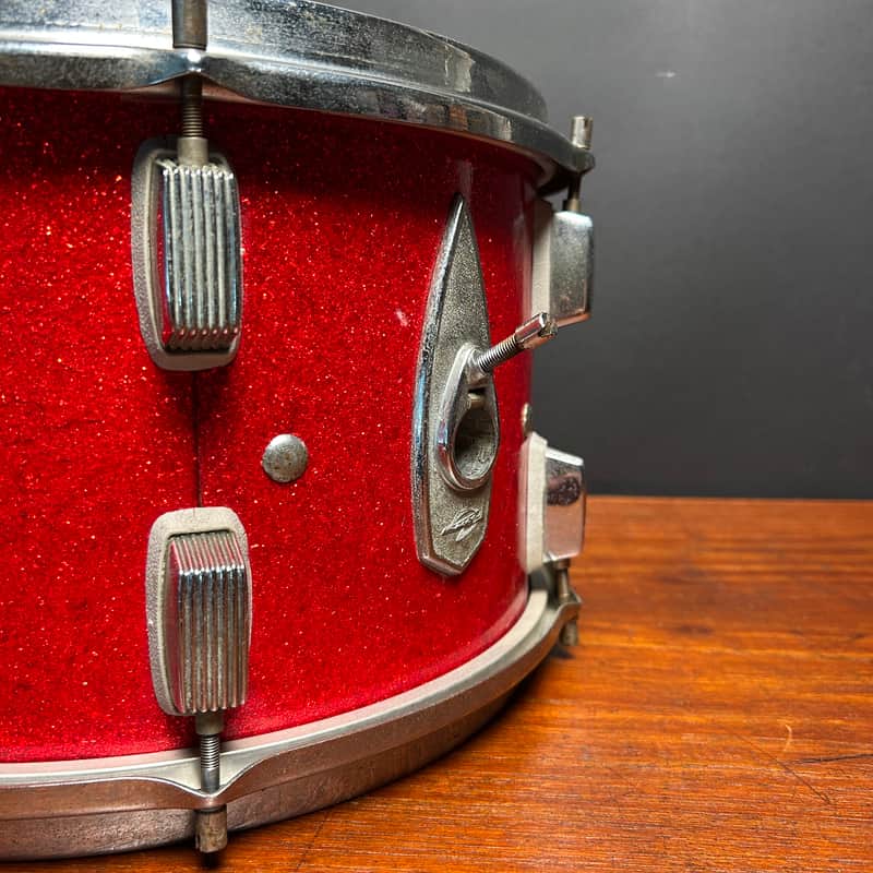 Trixon Luxus 13” Rack Tom 1960s - Red Metallic Sparkle image 1