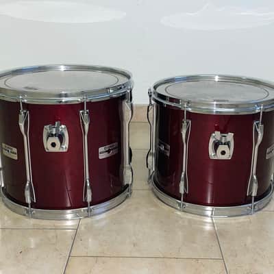 Yamaha Recording custom 14x12 and 13x11 toms cherry wood image 16