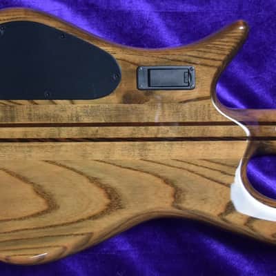 Spector NS Dimension 4-String, Super Faded Black Gloss Over Poplar Burl / Wenge Fingerboard image 5