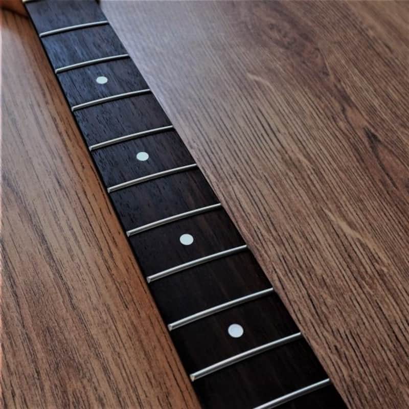 Left Handed Telecaster Compatible Roasted Maple and Rosewood Vintage Guitar Neck Nitro Satin 21 Fret Stainless Steel image 1