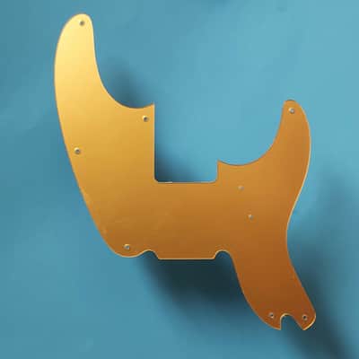 Gold replacement pickguard for Squier Classic Vibe 50s Precision Bass image 1