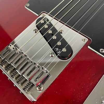 Fender American Deluxe Telecaster Ash with Maple Fretboard 2013 - Wine Transparent . Fender Upgraded Features, and Deluxe ATA Fender Travel case image 3