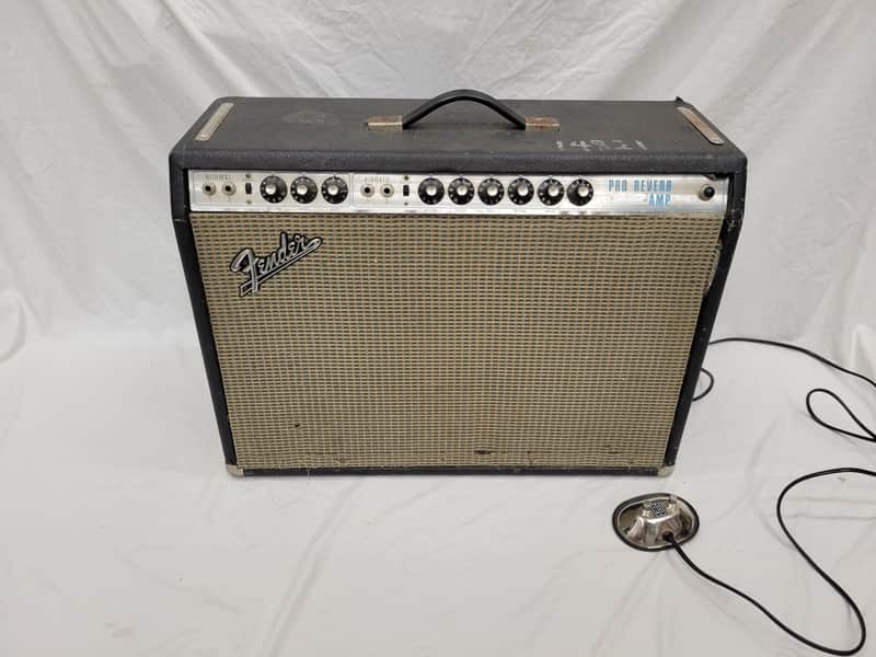 Fender Pro Reverb 2-Channel 40-Watt 2x12" Guitar Combo Amp 1971 - Silverface (C013-A34) image 1