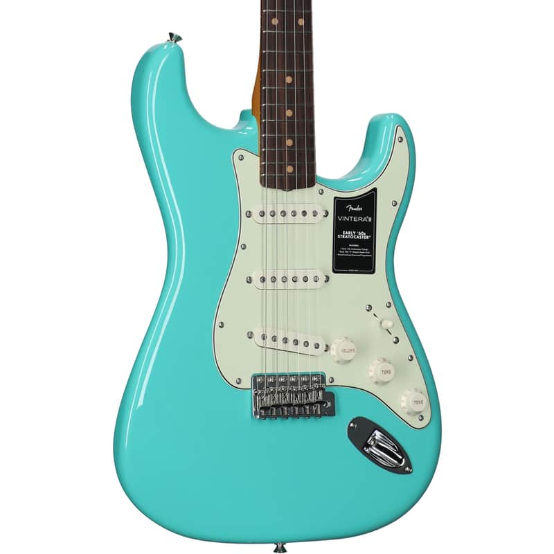 Fender Vintera III Early 60s Stratocaster Electric Guitar, Seafoam