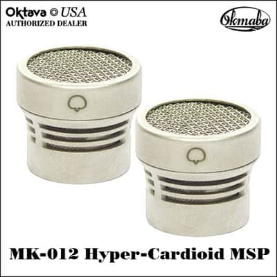 Oktava MK-012-01 MSP2 Hyper Cardioid Capsule Matched Stereo Pair - Silver - New - Wood Storage Box image 2