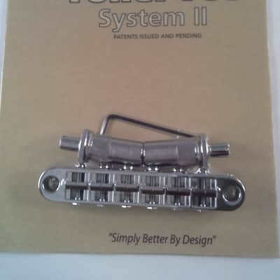 TonePros T3BT-C Standard Metric Tune-O-Matic Bridge with Notched Saddles