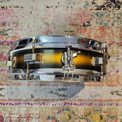 Ludwig No. 905 Jazz Combo 13x3" 6-Lug Piccolo Snare - Black/Gold Duco - Nickel Hardware 1966 image 6