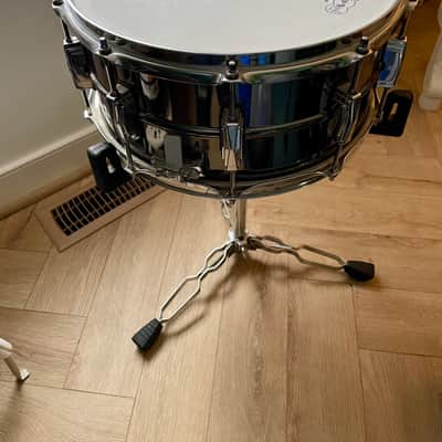 Ludwig LB417 Black Beauty 6.5x14" 10-Lug Brass Snare Drum 1994 - Present - Black Nickel-Plated image 1