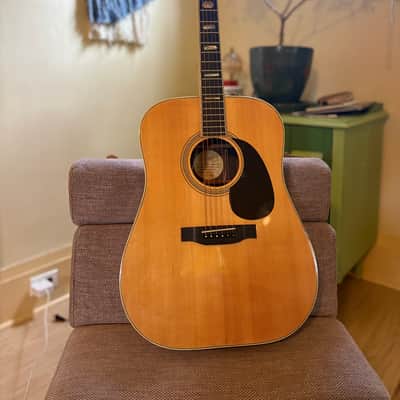 Rare Premier Sabra 1980 dreadnought solid top acoustic guitar image 1