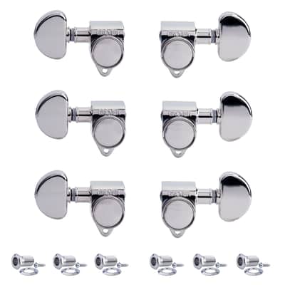 Grover Original Rotomatics (102 Series) 3+3 Tuners, Chrome (102-18C) image 1