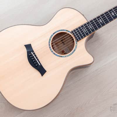 2023 Taylor Custom Grand Auditorium Acoustic Electric Guitar Trans Purple w/ Lutz Spruce + Quilted Maple image 1
