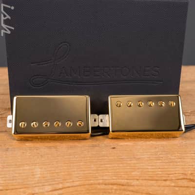 Lambertones "The Grinder" Humbucker 4 Wire Set-Gold image 1