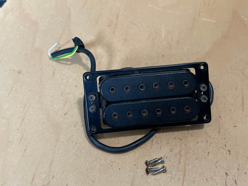 1980's Kramer Pacer Schaller Made in Germany Black Bridge Humbucker Pickup w/ Ring image 1