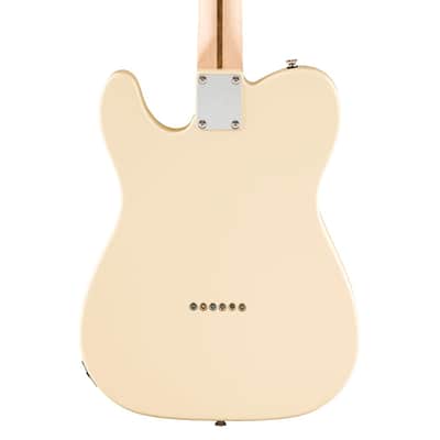 Used Squier Affinity Telecaster Thinline - Olympic White w/Laurel FB image 6