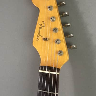 LEFTY! Vintage 1997 Fender ‘62 Reissue Stratocaster Custom Shop Texas Specials! Candy Apple Red Relic 6.9 Lb HSC image 9