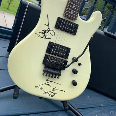 Kramer American Pacer Imperial 1986 Cream White Signed by Ritchie Sambora image 2
