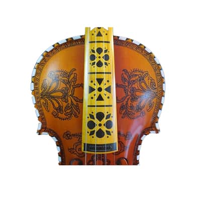 Hand made rare Norwegian fiddle 4*4 strings violin 4/4 ,hardanger fiddle image 3