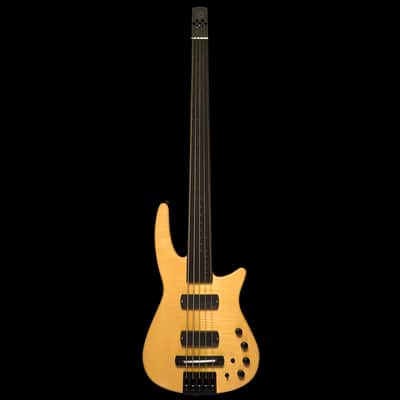 NS Design CR5 RADIUS Bass Guitar Natural Satin Fretless image 2