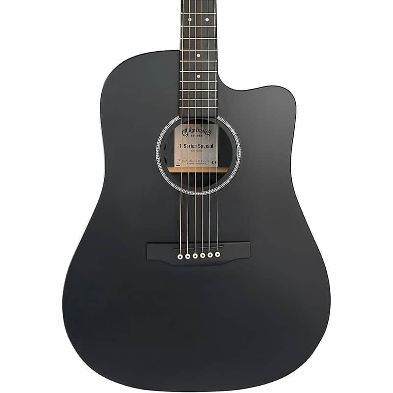 Martin Special DC-X1E Black HPL Dreadnought Acoustic-Electric Guitar Regular Black image 1