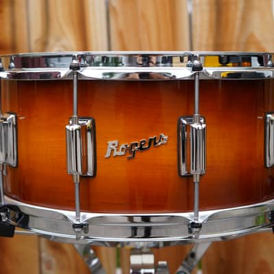 Rogers Custom Dyna-Sonic D2945 | Tobacco Burst Gloss | 6.5″ x 14″ Snare Drum (Limited Edition) image 4