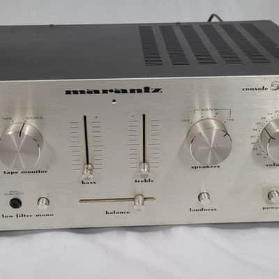 Marantz Model 1060B 30-Watt Stereo Solid-State Integrated Amplifier 1971 - 1976 - Silver with Wood Case image 1