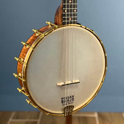 Custom Pisgah Tenor Laydie 19-Fret - 11" Curly Maple 4-String Electric Tone Ring Irish Tuning image 6
