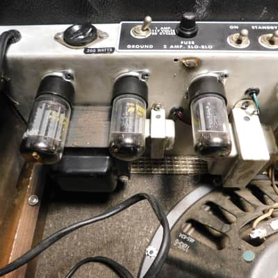 1967 Vintage Fender Blackface Deluxe Reverb Amp 20 Watt 1x12 Combo ! image 10