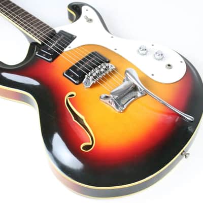 RARE 1966-1967 Vintage Mosrite Combo Sunburst Rosewood Fingerboard USA 1960s Original Bakersfield Era Semie Moseley period image 6