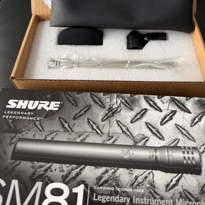 Shure SM81 Small Diaphragm Cardioid Condenser Microphone with 10 db attenuator - 1984 - Present - Silver image 2