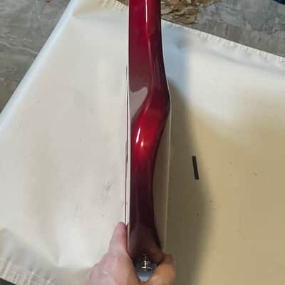 1985 Korean Kramer Striker 200st Candy Red Stratocaster Plywood Guitar Body Floyd Tremolo image 12