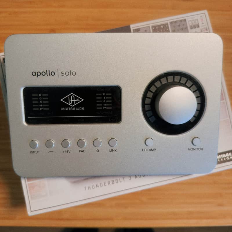 Universal Audio Apollo Solo Heritage Edition Thunderbolt 3 Audio Interface 2020 - Present - Silver image 1