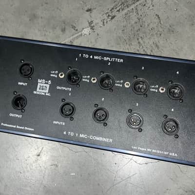 Sescom MS-5 8x3 1-to-4 Mic Splitter/4-to-1 Mic Combiner image 2