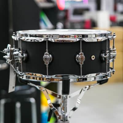 DW Design Series Black Satin Snare Drum 14"x6" image 3