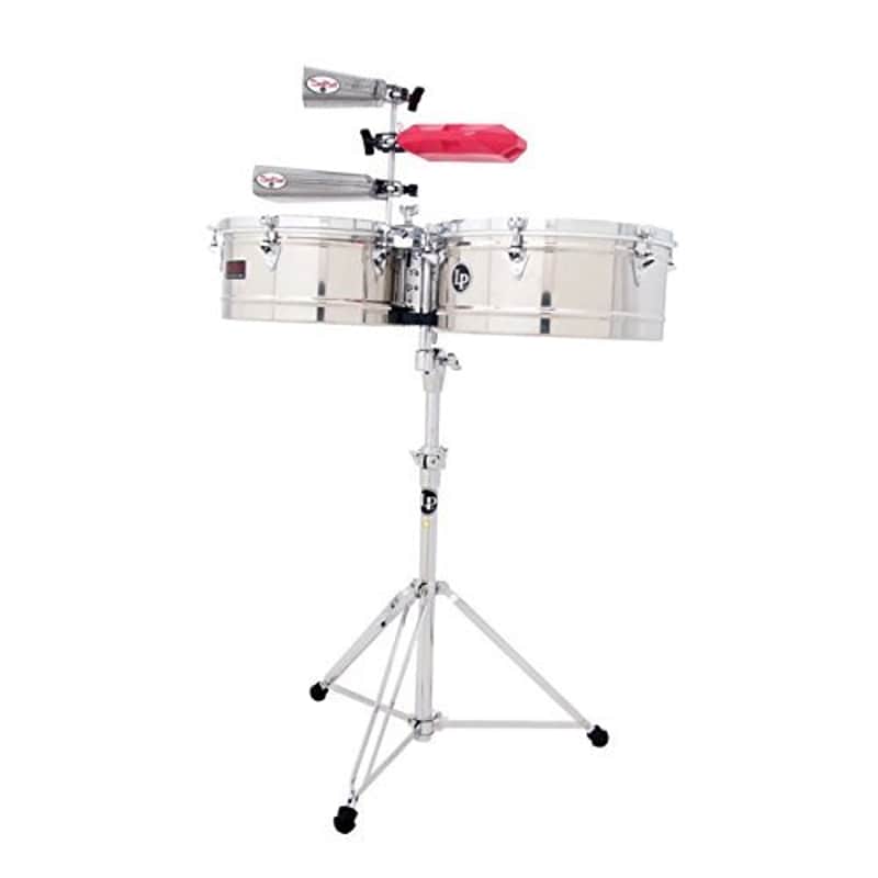 Photos - Percussion Latin Percussion LP Srs 14 15 Timbales Stainless Steel