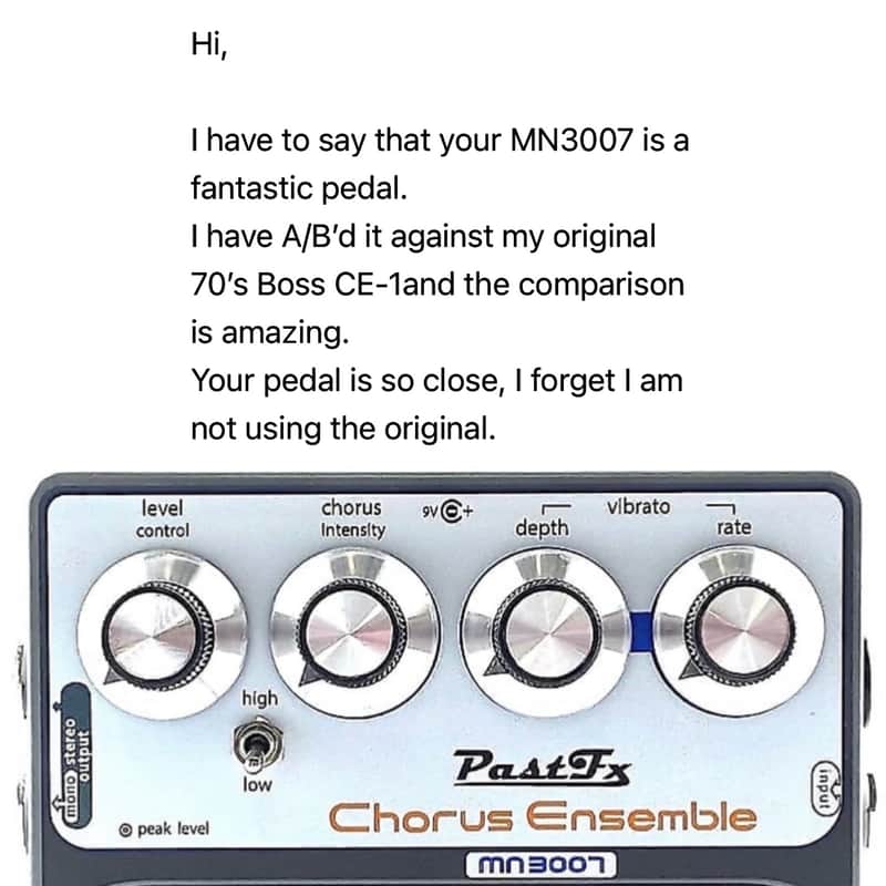 PastFx Chorus Ensemble MN3007 + True Bypass Mod! ( Ce-1 / Ce 1