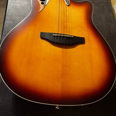Ovation Celebrity Deluxe E-Acoustic Guitar CDX40-1-G - Vintage Suburst Satin image 2