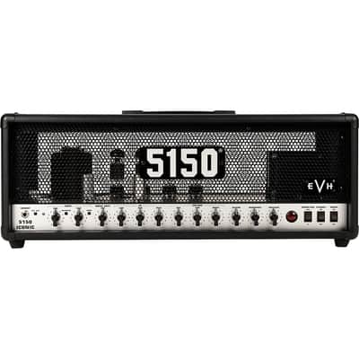 EVH 5150 Iconic 80W Guitar Amp Head Regular Black image 2