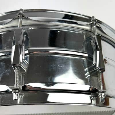 Ludwig Supra 400 Snare 1968 5X 14 Chrome Clean! image 2