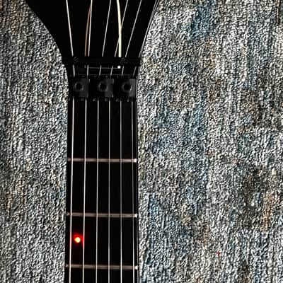 Hamer Scepter, LED inlays, OBL pickups, Floyd Rose 1988 - Black with Red bevels image 5