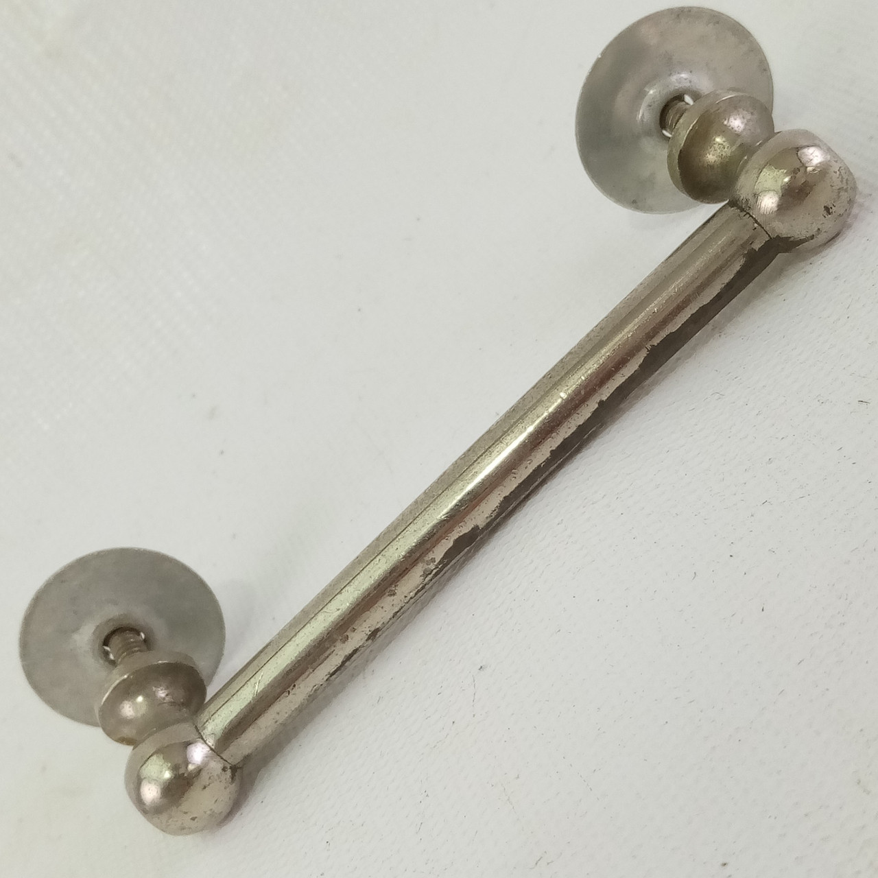 Slingerland 1+Tube Lug Nickel Snare Drum 3 1/2" Vintage 40s Stamped Alum Washers — main photograph