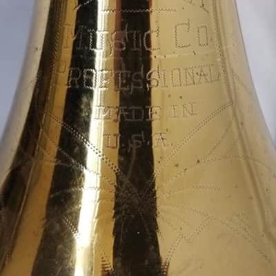 Indiana Music Co Professional trombone, USA, with case and mouthpiece, Very Good Condition image 11
