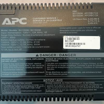 APC UPS 1350 2019 - Factory Black image 5
