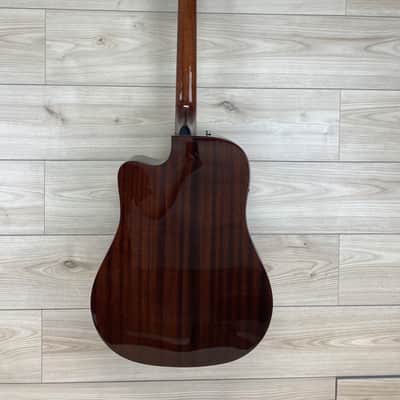 OPEN BOX - Fender CD-60SCE Dreadnought Acoustic-Electric Guitar All Mahogany image 5