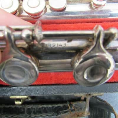 King Cleveland Flute, Made in USA, Silver Plate w/ case, Antique Good Condition. image 11