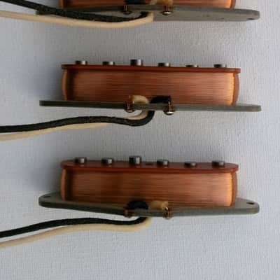 Stratocaster A3/4 Custom Strat Guitar Pickups SET HOT Vintage Hand Wound by Q pickups Fits Fender image 5