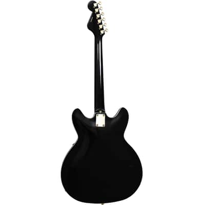 Hagstrom '67 Viking II Hollowbody Electric Guitar - Black Gloss image 2